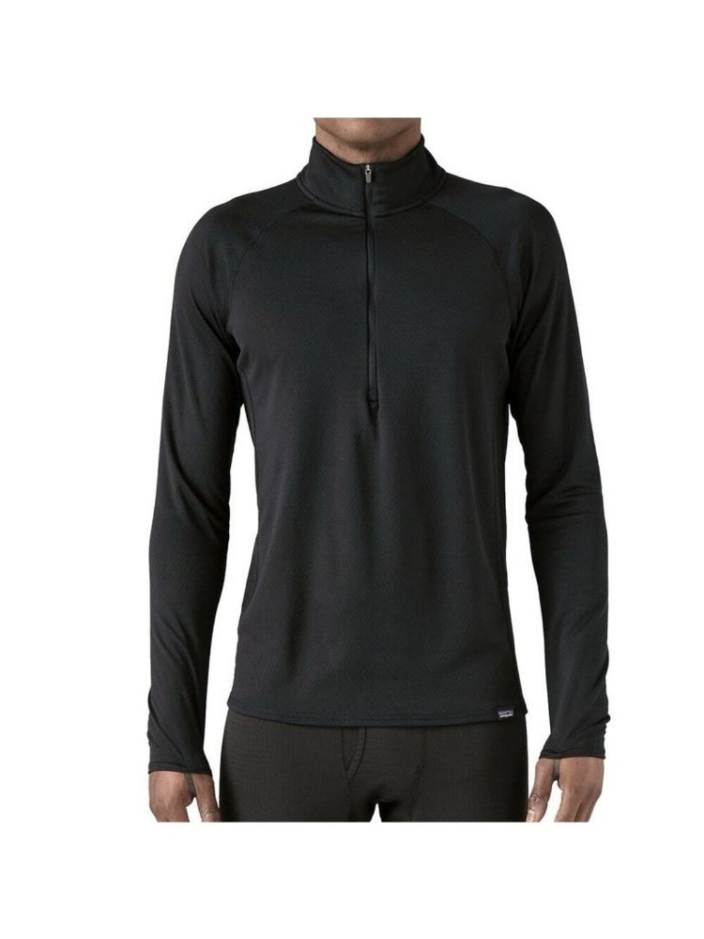 Patagonia Black Capilene 2 Lightweight Base Layer Half Zip Shirt Men’s Sz Small